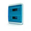 Щит пластиковый распределительный навесной 24 мод IP41 синяя прозрачная дверца Tekfor